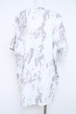 画像2: NieR Clothing / タイダイ染半袖カットソー F 白×グレー Y-26-06-22-144-PU-TO-SZ-ZI (2)