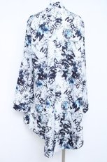 画像2: NieR Clothing / 夏用2WAY総柄和風羽織 F 白 Y-26-06-22-147-PU-BL-SZ-ZI (2)