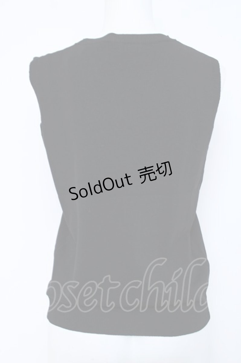 画像2: NieR Clothing / バラ刺 リブタンクトップ  黒 Y-26-06-22-149-PU-TO-HR-ZI (2)