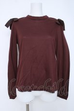 画像1: Franche Lippee / 肩リボンハイネックプルオーバー M ブラウン Y-26-06-22-160-LO-TO-SZ-ZY (1)