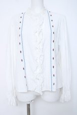 画像1: Candy Stripper / TINY TULIP COTTON BLOUSE　ブラウス  ホワイト Y-26-06-22-166-PU-BL-OW-ZY (1)