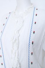 画像3: Candy Stripper / TINY TULIP COTTON BLOUSE　ブラウス  ホワイト Y-26-06-22-166-PU-BL-OW-ZY (3)