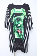 画像1: TRAVAS TOKYO / サンダーベアTシャツ  黒 Y-26-06-22-168-PU-TO-SZ-ZY (1)