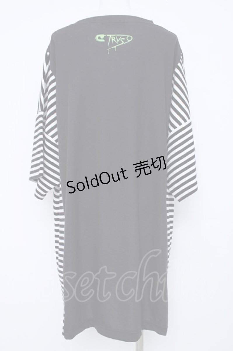 画像2: TRAVAS TOKYO / サンダーベアTシャツ  黒 Y-26-06-22-168-PU-TO-SZ-ZI (2)