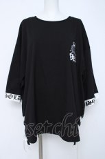 画像1: Amilige / MELT BearレースアップTシャツ F ブラック Y-26-06-22-170-PU-TO-SZ-ZI (1)