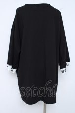 画像2: Amilige / MELT BearレースアップTシャツ F ブラック Y-26-06-22-170-PU-TO-SZ-ZI (2)