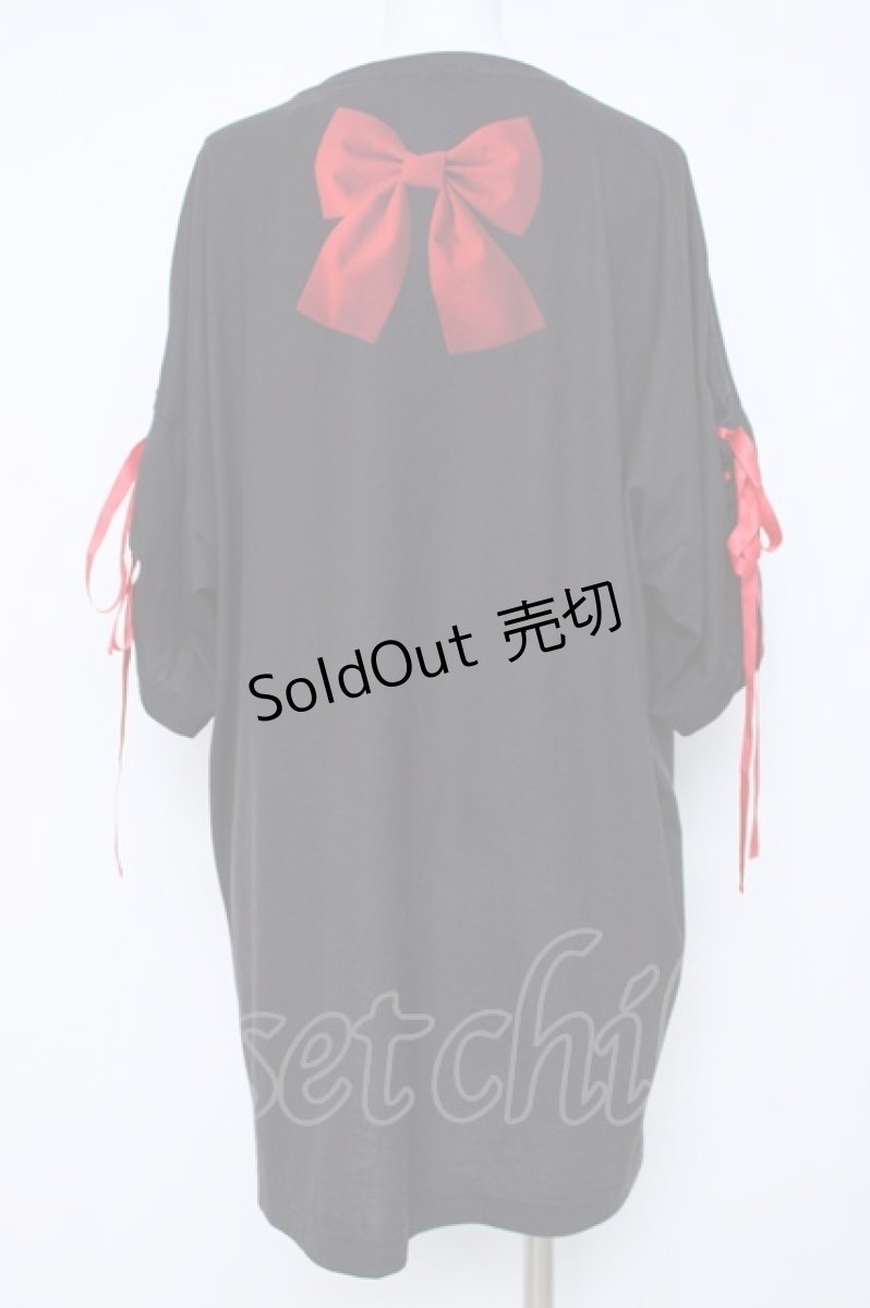 画像2: TRAVAS TOKYO / リボンベアBIG TEE F ブラック Y-26-06-22-175-PU-BL-SZ-ZY (2)