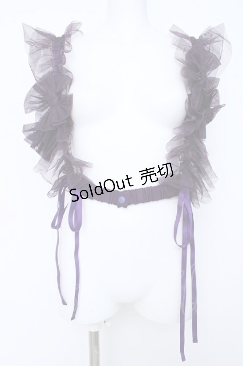 画像1: Vallee lys / Nocturne Tulle Harness  パープル Y-26-06-22-192-GO-TO-SZ-ZY (1)