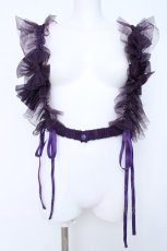 画像1: Vallee lys / Nocturne Tulle Harness  パープル Y-26-06-22-192-GO-TO-SZ-ZY (1)