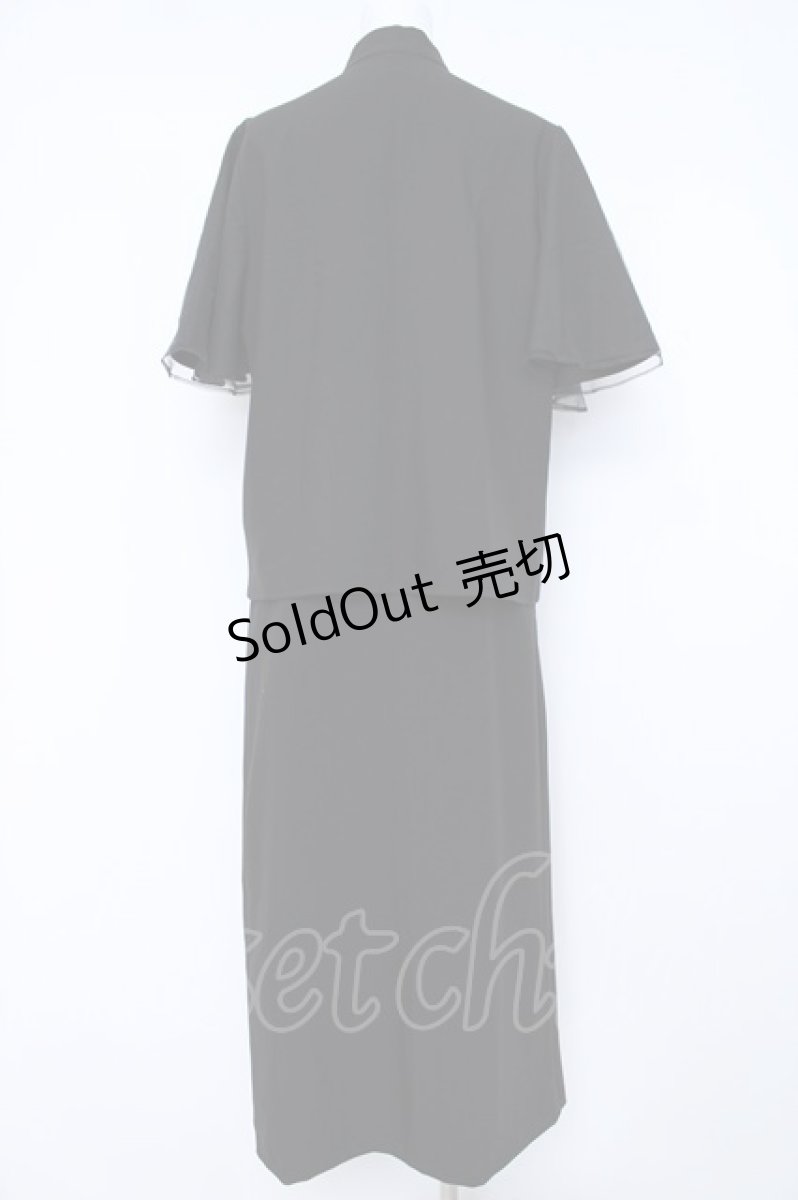 画像2: IRO+IRO / 白銀蝶のクールスリットセットアップ XL 黒 Y-26-06-22-208-LO-OP-AS-ZY (2)