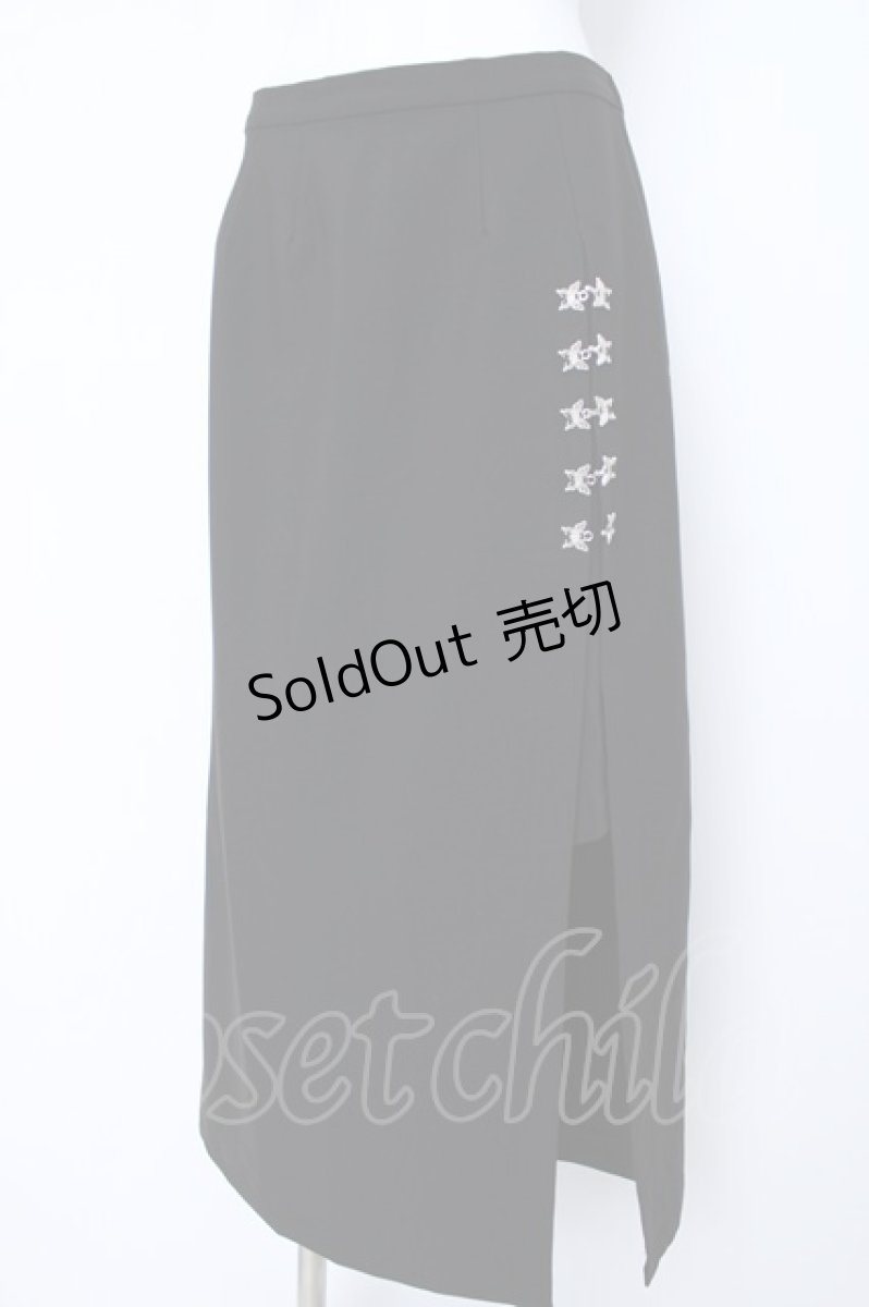 画像4: IRO+IRO / 白銀蝶のクールスリットセットアップ XL 黒 Y-26-06-22-208-LO-OP-AS-ZY (4)