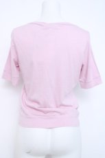 画像2: MILK / ribbon button カーデ  ピンク×グレーリボン Y-26-06-22-023-ML-TO-SZ-ZS (2)