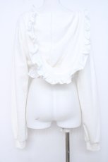 画像2: lilLilly / フリルスウェットパーカー F ホワイト Y-26-06-22-214-LO-TO-SZ-ZY (2)
