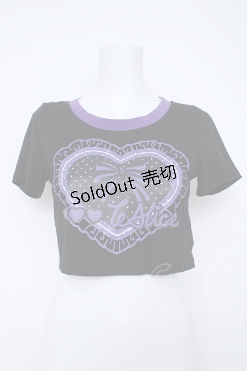 画像1: To Alice / クロップドTシャツ  黒 Y-26-06-22-222-LO-TO-SZ-ZY (1)