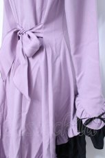 画像4: MARBLE / ゴシック調ダイヤカットタイ付きブラウス型ワンピース  ラベンダー Y-26-06-22-230-GO-OP-SZ-ZY (4)