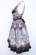 画像2: ALICE and the PIRATES / マダムブランシェの不思議な百貨店柄ジャンパースカートセット  ネイビー Y-26-06-22-234-PA-OP-SZ-ZY (2)