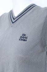 画像3: THE GABRIEL CHELSEA / 胸元刺繍ベスト  グレー Y-26-06-22-026-PU-TO-SZ-ZI (3)