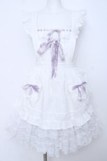 画像1: BABY,THE STARS SHINE BRIGHT / お菓子な星空のエプロン  ホワイト/ラベンダー Y-26-06-22-238-BA-OP-SZ-ZY (1)