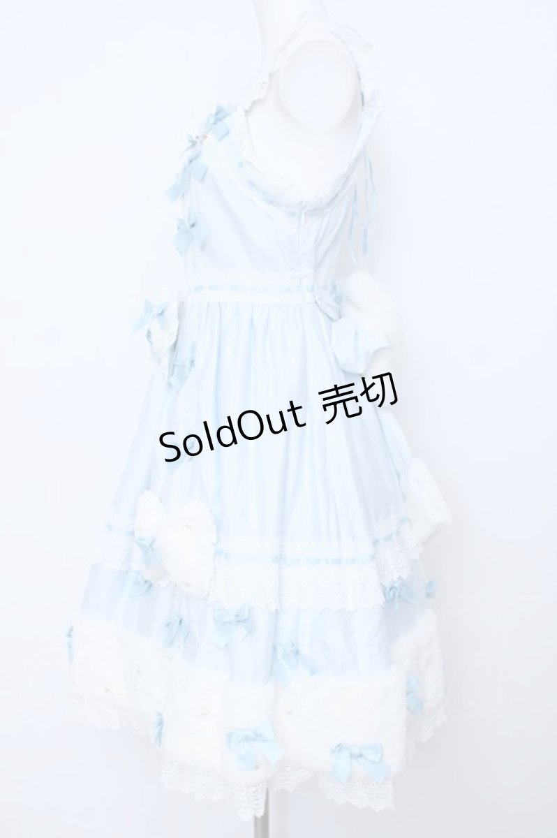 画像2: BABY,THE STARS SHINE BRIGHT / Ruban de Noel Neigeジャンパースカート  サックス Y-26-06-22-239-BA-OP-SZ-ZS (2)