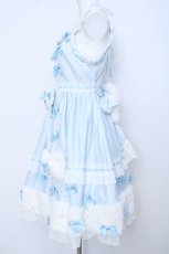 画像2: BABY,THE STARS SHINE BRIGHT / Ruban de Noel Neigeジャンパースカート  サックス Y-26-06-22-239-BA-OP-SZ-ZS (2)