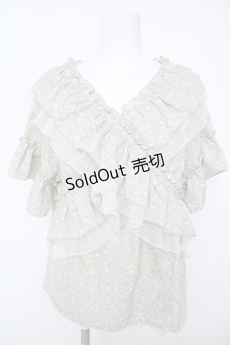 画像1: axes femme / 2WAYフリルＸチュールBL  ミント Y-26-06-24-050-AX-BL-SZ-ZY (1)