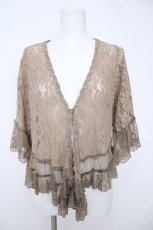 画像1: axes femme / フラワーレースボレロ  ベージュ Y-26-06-24-061-AX-TO-SZ-ZY (1)