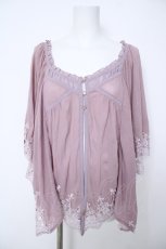 画像1: axes femme / ポンチョトップス  ピンク Y-26-06-24-062-AX-TO-SZ-ZY (1)