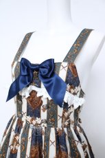画像3: ALICE and the PIRATES / St.Lily Wolf〜狼騎士と百合の誓い〜柄ジャンパースカートII  ネイビー Y-26-06-24-078-PA-OP-SZ-ZY (3)