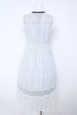 画像2: axes femme / レースレイヤードノースリワンピース  グレー Y-26-06-24-082-AX-OP-SZ-ZY (2)