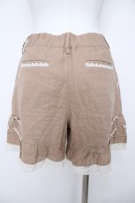 画像2: axes femme / 裾リボンショートパンツ  ベージュ Y-26-06-24-096-AX-PA-SZ-ZY (2)