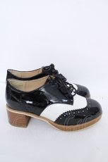 画像4: axes femme / エナメル型押しシューズ M 黒 Y-26-06-24-008-AX-SH-SZ-ZY (4)