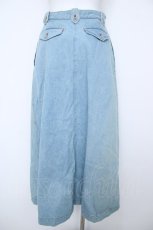 画像2: INGEBORG / フロントボタンデニムスカート  ウォッシュ Y-26-06-24-100-LO-SK-SZ-ZY (2)