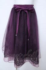 画像1: axes femme POETIQUE / バックフリルチュールスカート  パープル Y-26-06-24-104-AX-SK-SZ-ZY (1)