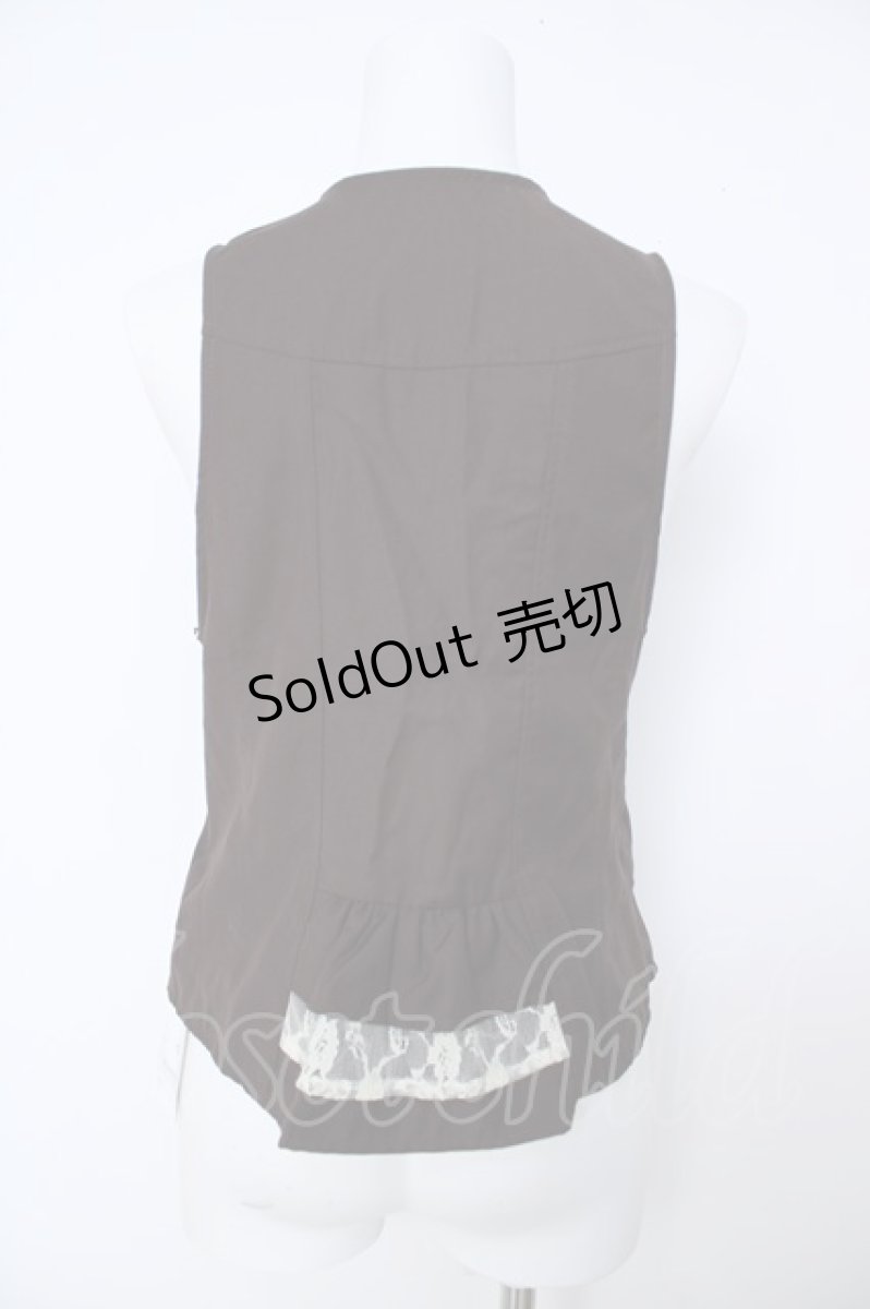 画像2: axes femme / Wボタンベスト  茶 Y-26-06-24-011-AX-TO-SZ-ZY (2)