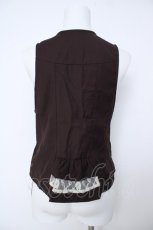 画像2: axes femme / Wボタンベスト  茶 Y-26-06-24-011-AX-TO-SZ-ZY (2)