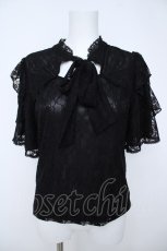 画像1: axes femme / 総レースカットアウトトップス  黒 Y-26-06-24-024-AX-TO-SZ-ZY (1)