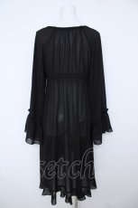 画像2: axes femme / オフショル風フリルガウン  黒 Y-26-06-24-027-AX-TO-SZ-ZY (2)