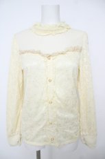 画像1: axes femme / パールネックレス付ブラウス風プルオーバー  生成り Y-26-06-24-030-AX-TO-SZ-ZY (1)