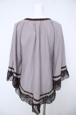 画像2: axes femme / ポンチョ風トップス  モカ Y-26-06-24-039-AX-TO-SZ-ZY (2)