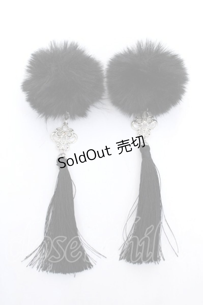 画像1: axes femme POETIQUE / チャイナヘアークリップセット  黒 Y-26-06-27-001-AX-AC-SZ-ZT644-F002 (1)