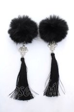 画像1: axes femme POETIQUE / チャイナヘアークリップセット  黒 Y-26-06-27-001-AX-AC-SZ-ZT644-F002 (1)