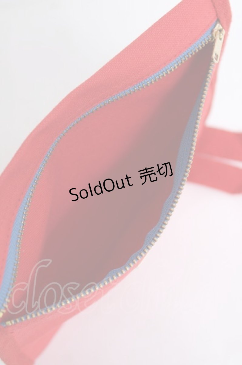 画像3: PINK HOUSE / BABY PINK HOUSEワッペンショルダーポーチ  赤 Y-26-06-27-051-LO-BG-SZ-ZT649-F003 (3)