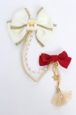 画像1: Angelic Pretty / カーニバルサテンブローチ  オフ×赤 Y-26-06-27-010-AP-ZA-SZ-ZY (1)