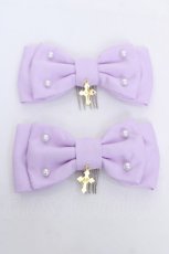 画像1: Angelic Pretty / オーガンジークロスコーム  ラベンダー Y-26-06-27-011-AP-AC-SZ-ZY (1)
