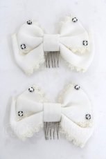 画像1: Angelic Pretty / きらきらビジューコーム  アイボリー Y-26-06-27-013-AP-AC-SZ-ZT644-F005 (1)