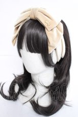 画像1: Angelic Pretty / Lady Ribbonヘアバンド  ベージュ Y-26-06-27-081-AP-AC-SZ-ZY (1)
