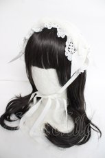画像1: BABY,THE STARS SHINE BRIGHT / Pearl Fairyファーヘッドドレス  白 Y-26-06-27-082-BA-AC-SZ-ZY (1)