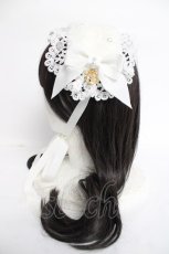 画像2: BABY,THE STARS SHINE BRIGHT / Pearl Fairyファーヘッドドレス  白 Y-26-06-27-082-BA-AC-SZ-ZY (2)
