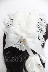 画像3: BABY,THE STARS SHINE BRIGHT / Pearl Fairyファーヘッドドレス  白 Y-26-06-27-082-BA-AC-SZ-ZY (3)