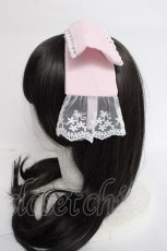 画像2: Chalmiere / リボンカチューシャ  ピンク Y-26-06-27-086-AX-AC-SZ-ZY (2)